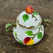 Vintage sugar bowl Villeroy & Boch "Ma Pomme" - Hand-painted - (V9)