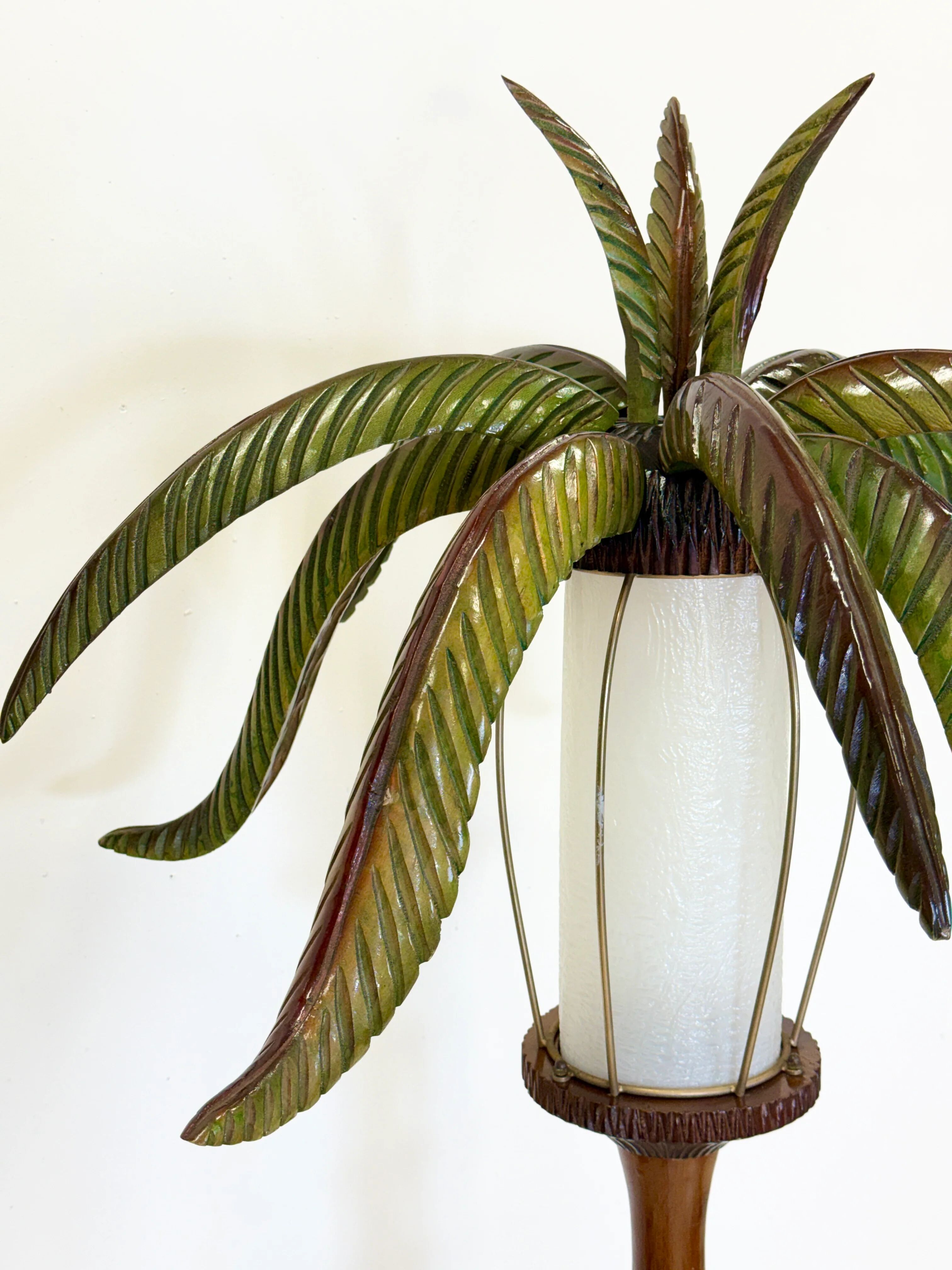 "Palm tree" floor lamp — Aldo Tura, Italy, circa 1960