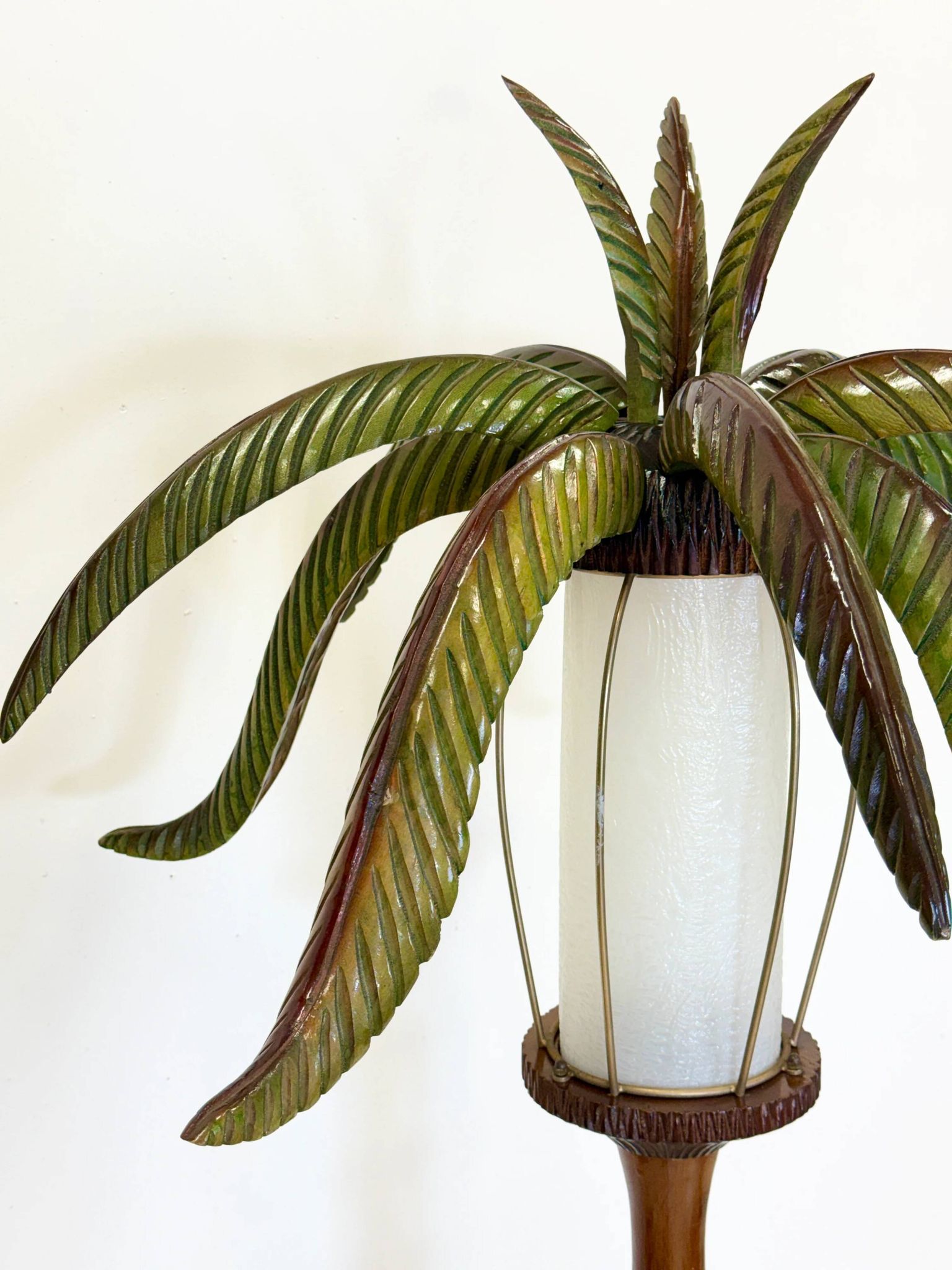 "Palm tree" floor lamp — Aldo Tura, Italy, circa 1960
