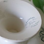 Floreal fruit bowl, from the Faïencerie Nouvelle de Givors, iron earth