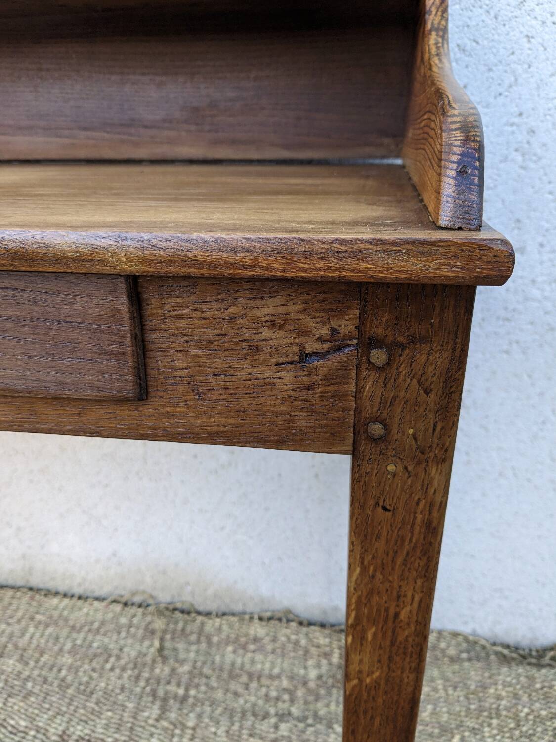 Rustic solid oak desk