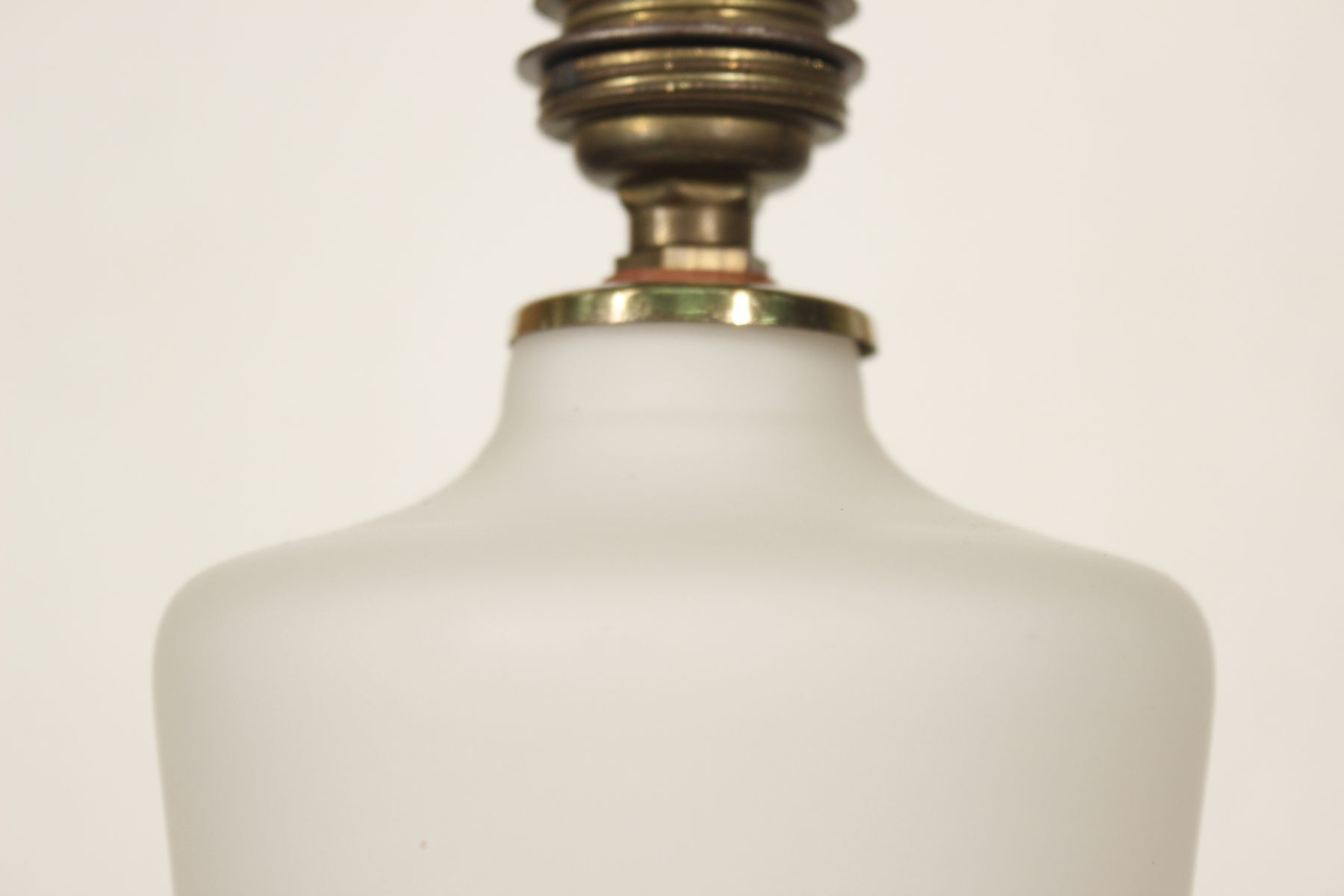 Opalin Glass Lamp by Pukeberg - Behlmarks, Sweden, 1940s