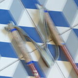 Pair of vintage ski poles 140cm