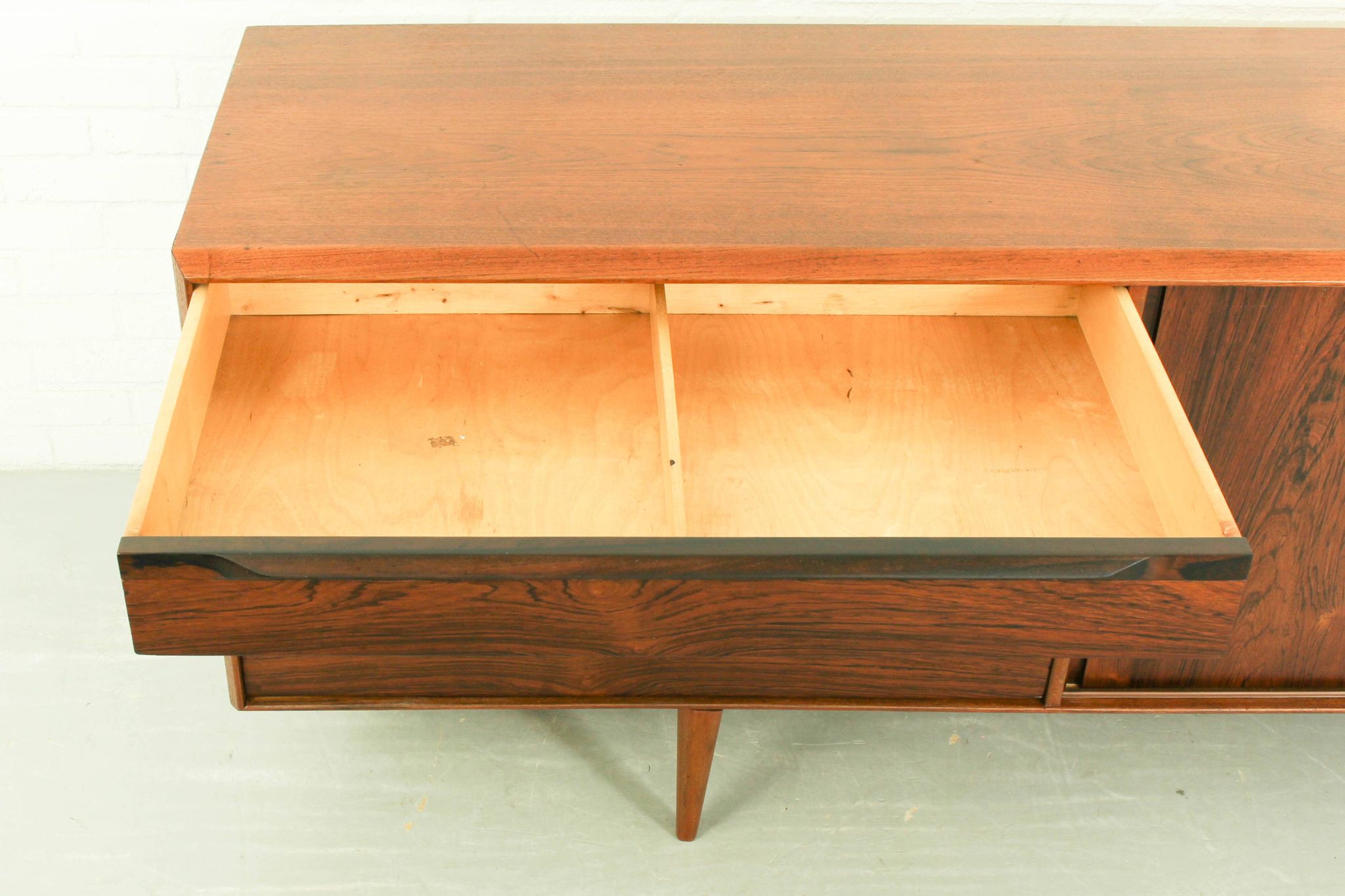 Danish Rosewood & Teak Sideboard By Ib Kofod Larsen For Fredericia Møbelfabrik 1950's