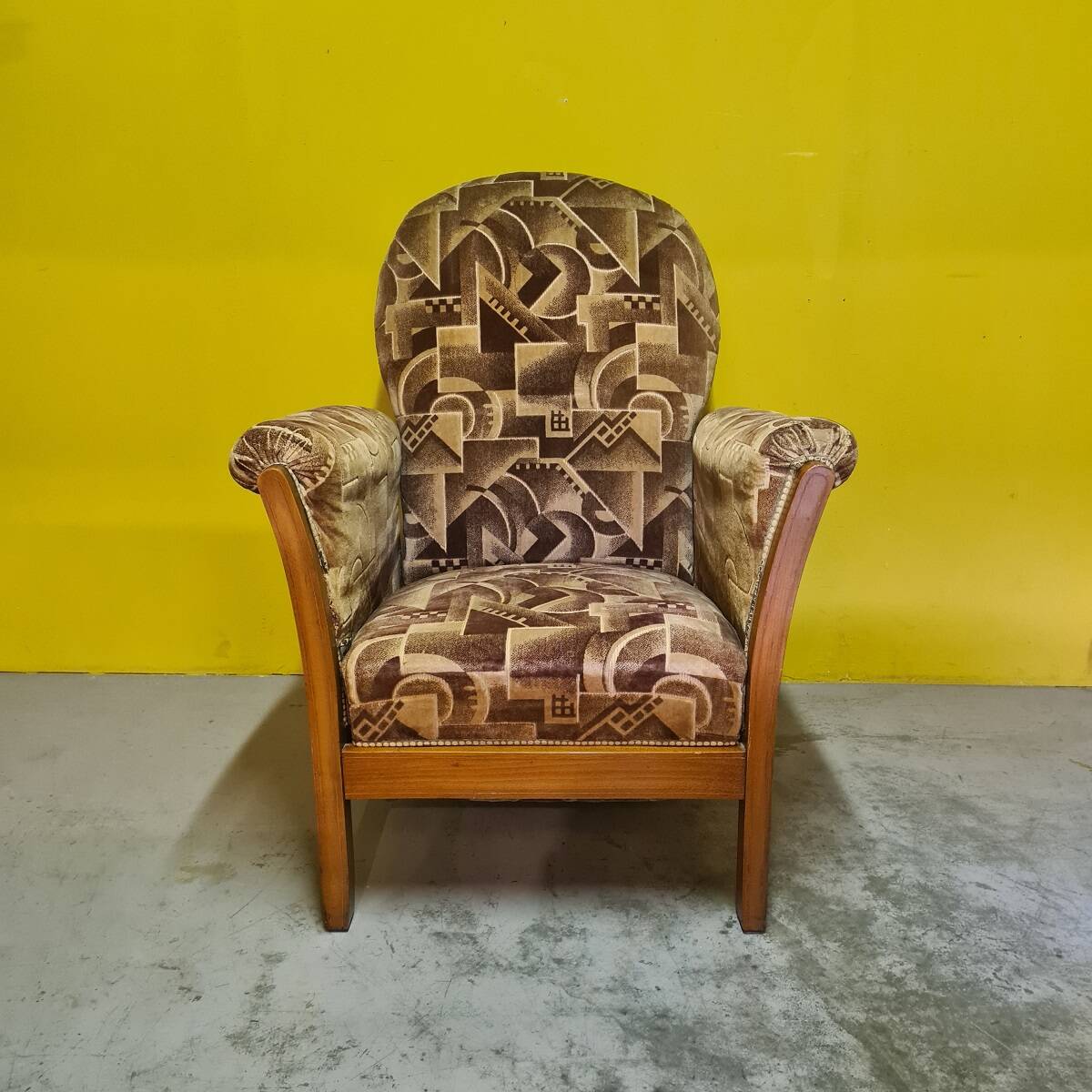 French Art Deco Lounge Armchair Circa 1920.