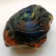 1950s large ashtray completely hand-blown and handcrafted in Murano glass, made in Italy - 18 cm