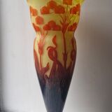 French Glass Vase Schneider