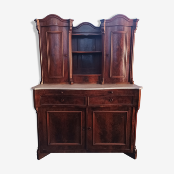 English mahogany shelf sideboard 19th