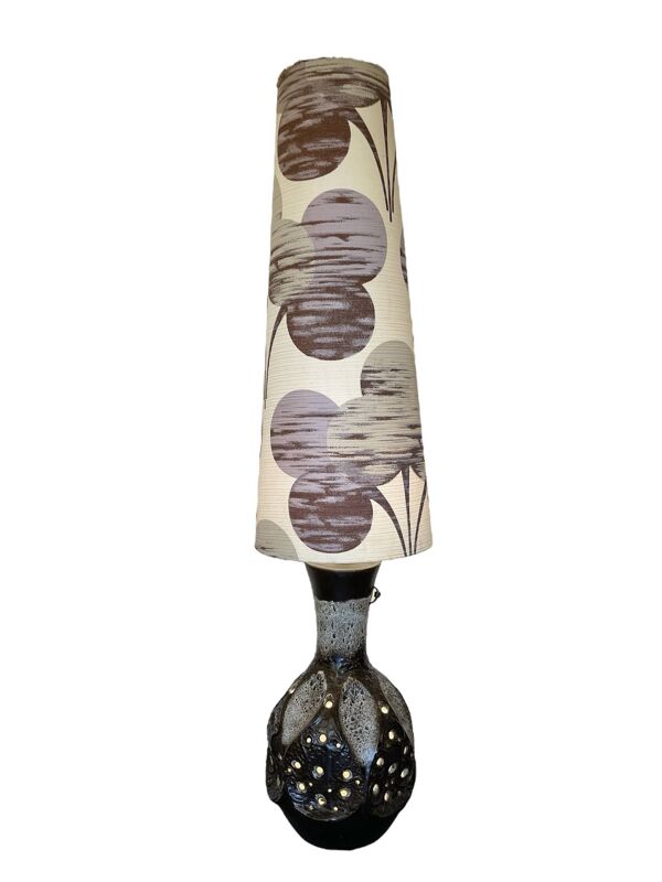 Lampe de sol en céramique, années 70