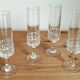 4 cut crystal champagne flutes Rosenthal Studio Linie Line