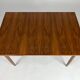 Mid-century dining table walnut vintage 60s Extandable