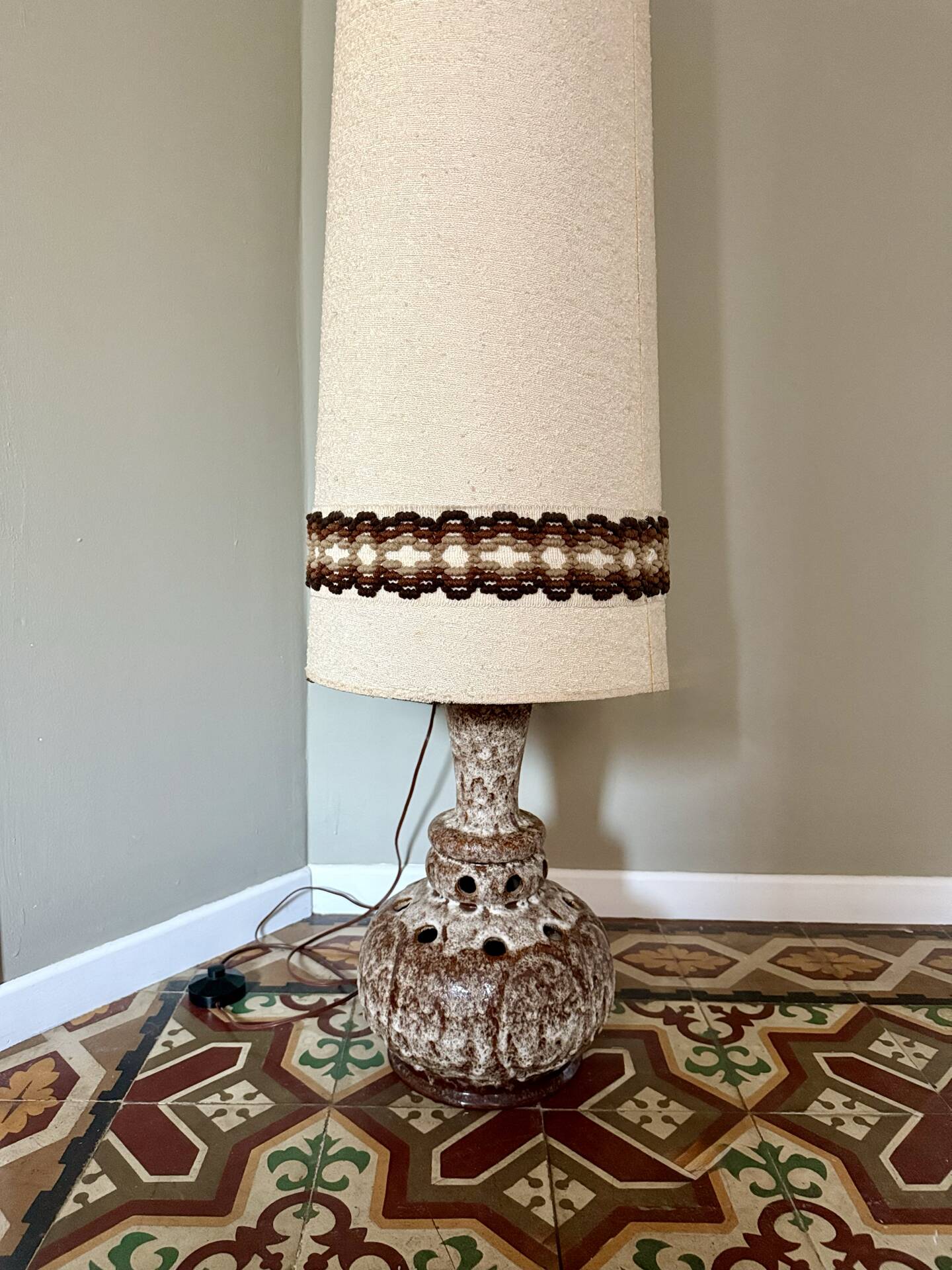 Grande Lampe Vintage 1970 – Céramique