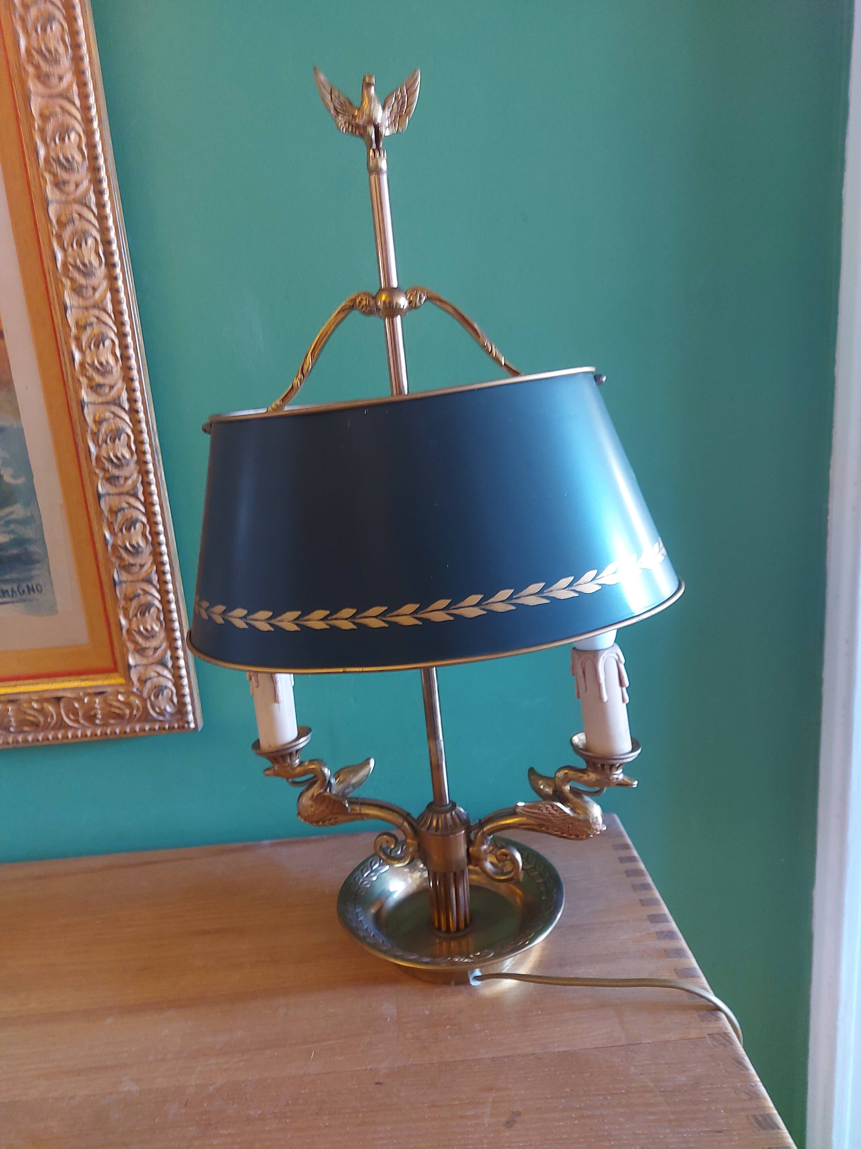 BOUILLOTTE LAMP IN BRONZE, SIGN DECOR