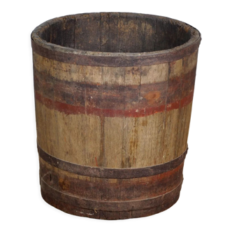 Oak barrelled planter circa 1900