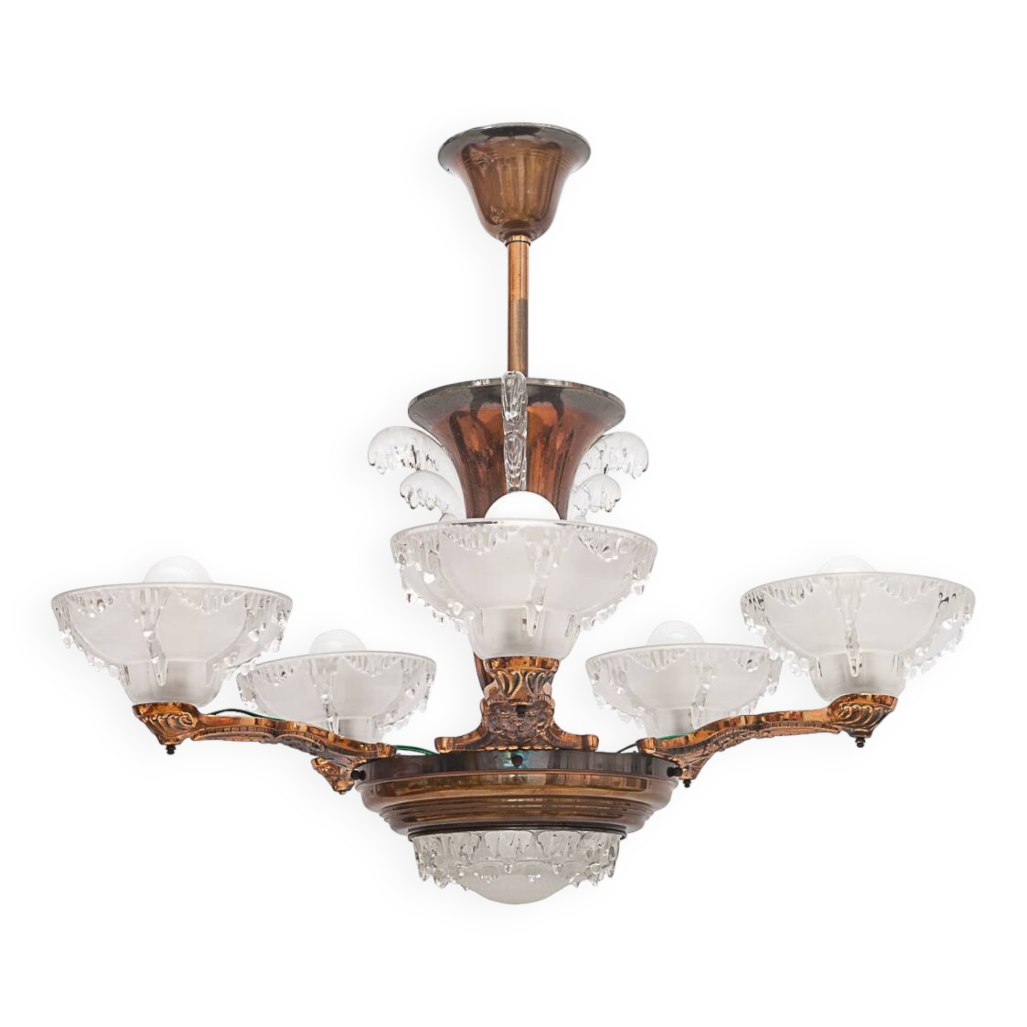 Ezan art deco chandelier with 6 lights