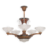 Lustre art déco ezan 6 feux