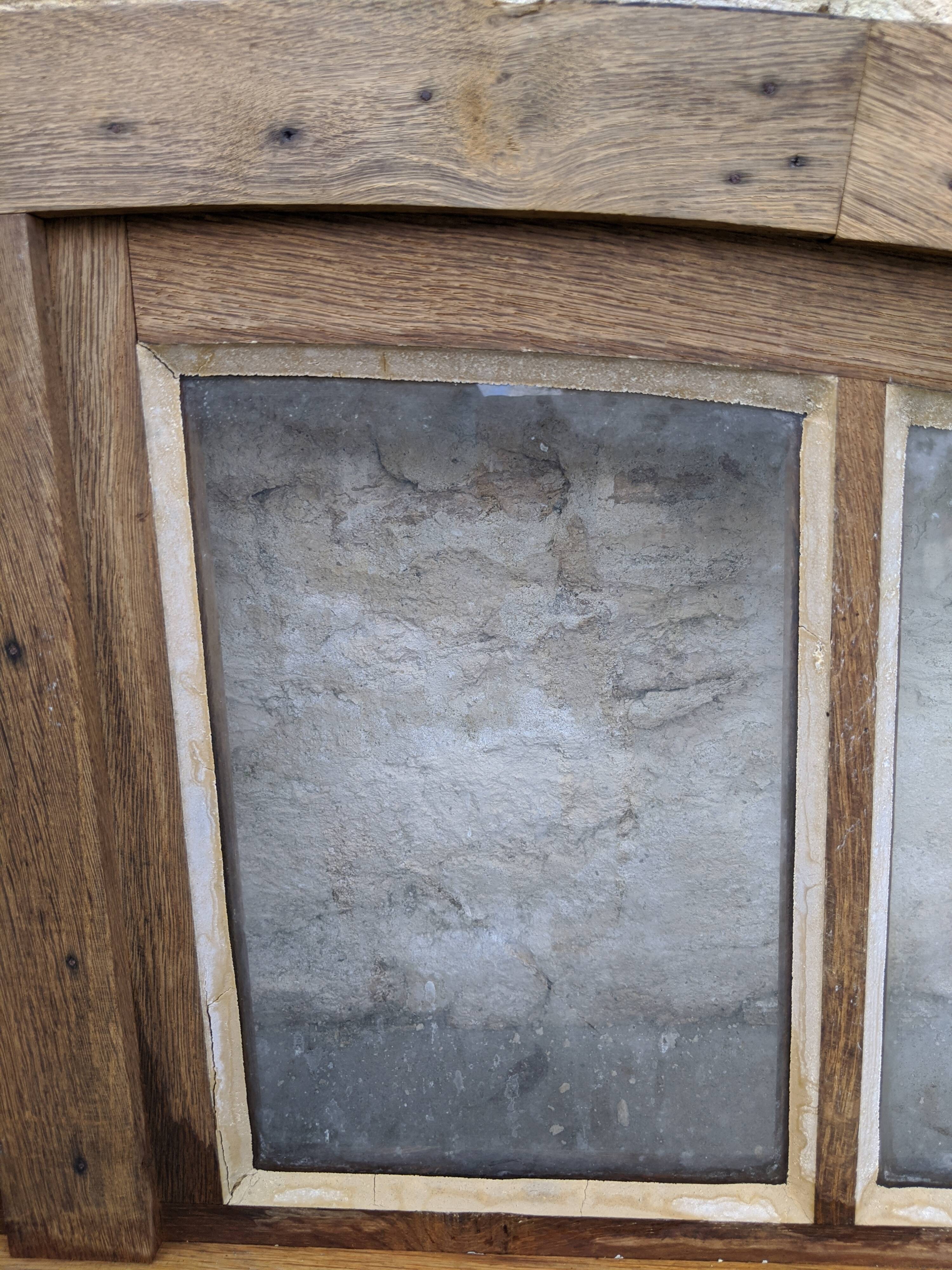 ancient large impost in massive chene