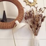 Vintage rattan mirror