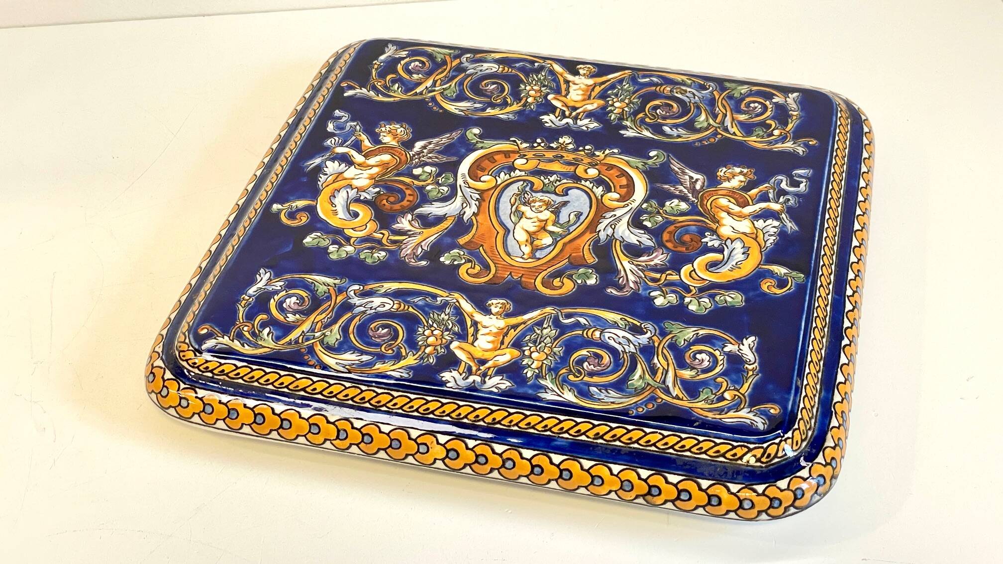 Ceramic coaster from gien france
