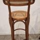 Set of 4 wooden French bar stools, 1980s