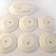 6 assiettes et 1 plat ovale en terre de fer