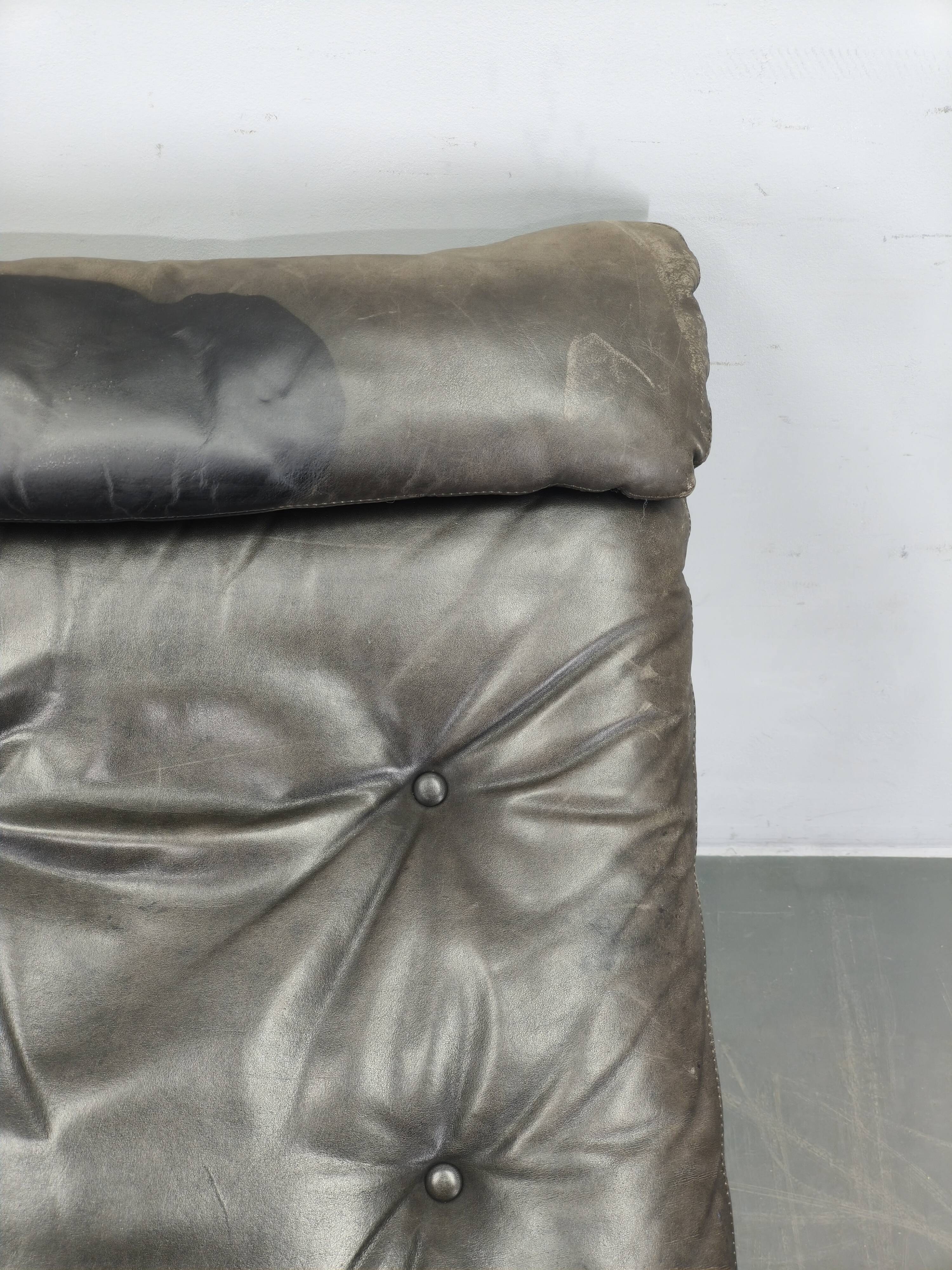 Ingmar Relling Siesta Lounge Chair in Leather, Norway, 1970s