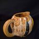 Melon-shaped ceramic jug, signed Poët-Laval, Cavaillon.