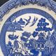 Large blue and white English plate – Chinoiserie decoration – Churchill Home