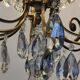 Crystal and bronze chandelier 12 arms of light