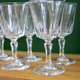 6 stemmed digestive glasses in very good condition
