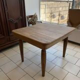 Art Deco Raw Solid Oak Table