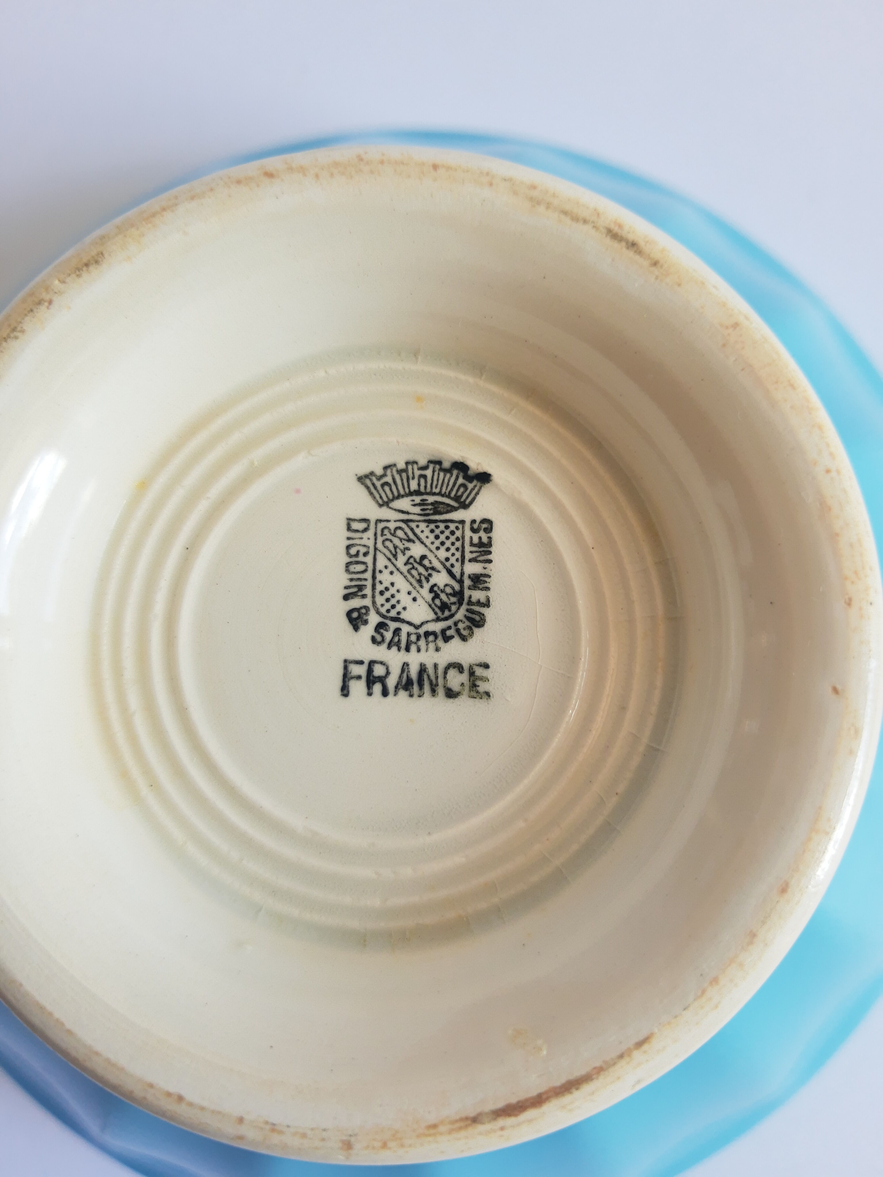 Bowl piedouche Digoin Sarreguemines
