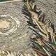 Mosaic coffee table in the style of Van Gogh's "Country Road in Provence"