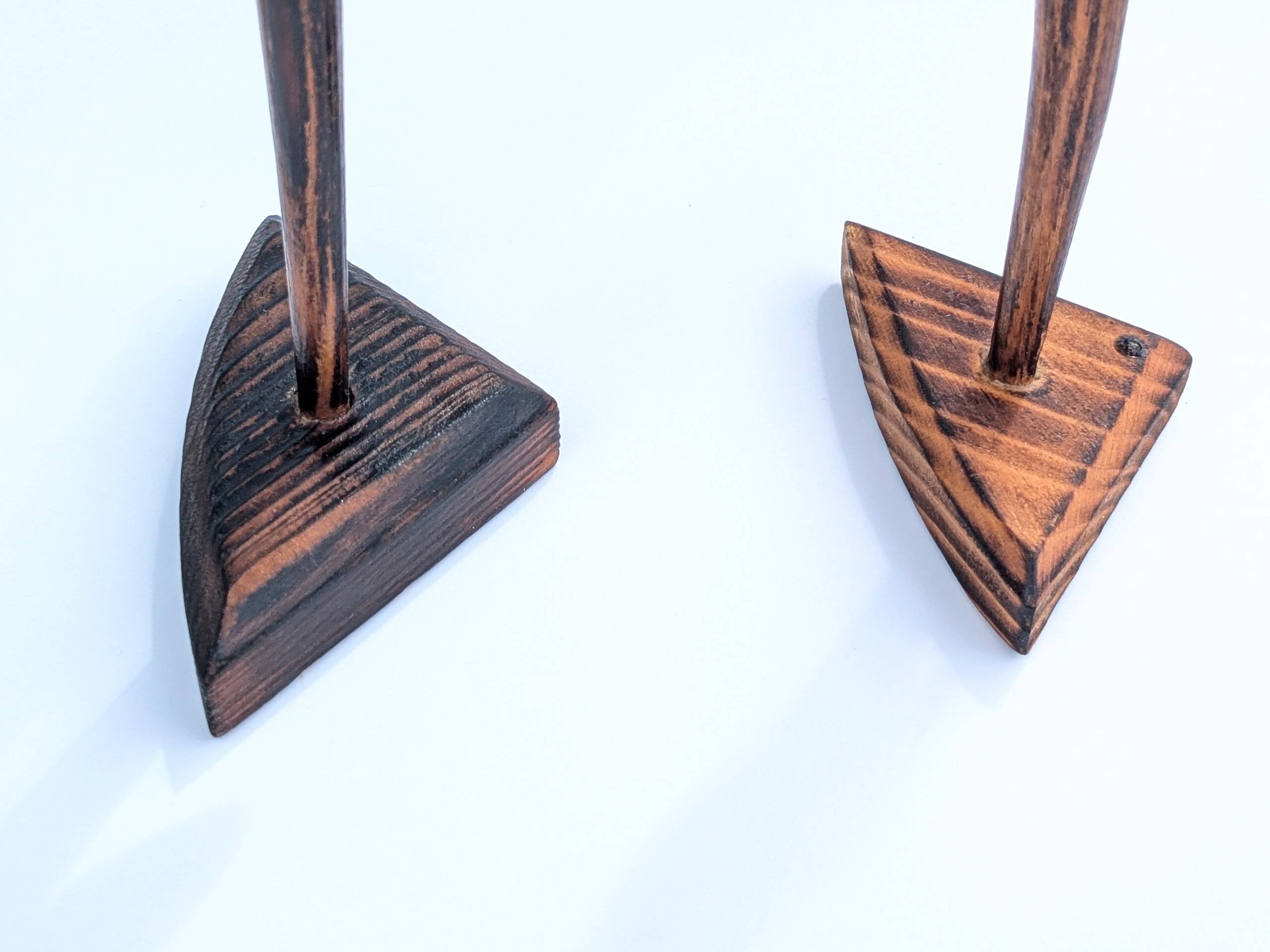 Paire de grues en bois, années 60