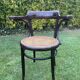 Viennese curved wood armchair FISCHEL circa 1920