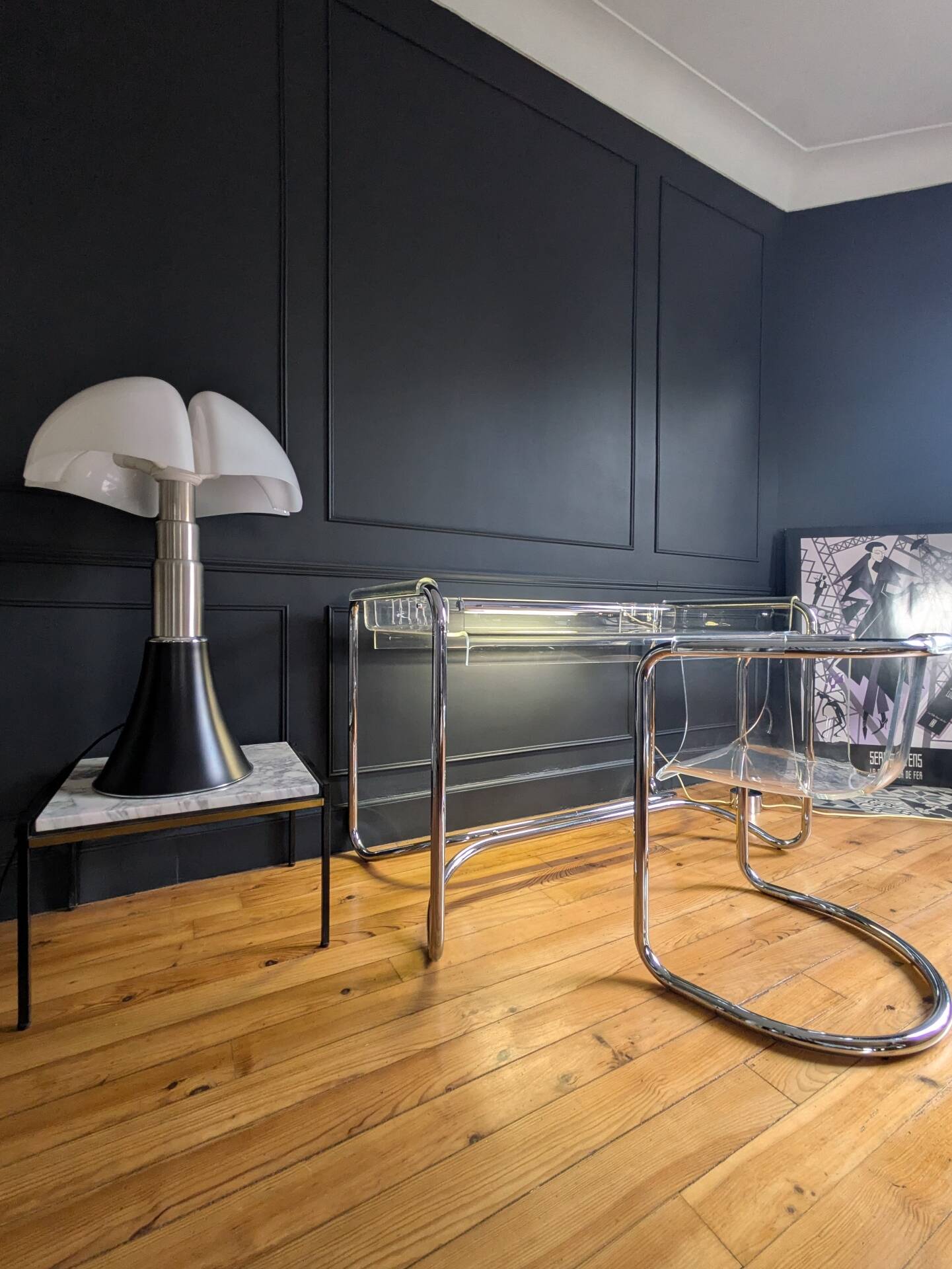 Rare Bureau  et fauteuil ''IIIForm'' Fabio Lenci ,Formes Nouvelles 70'