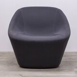 Log 366 armchair from Pedrali in Anthracite Gray fabric