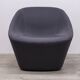 Log 366 armchair from Pedrali in Anthracite Gray fabric
