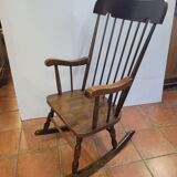 Rocking chair en bois massif