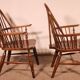 Paire De Fauteuils Windsor Anglais du 19° siècle