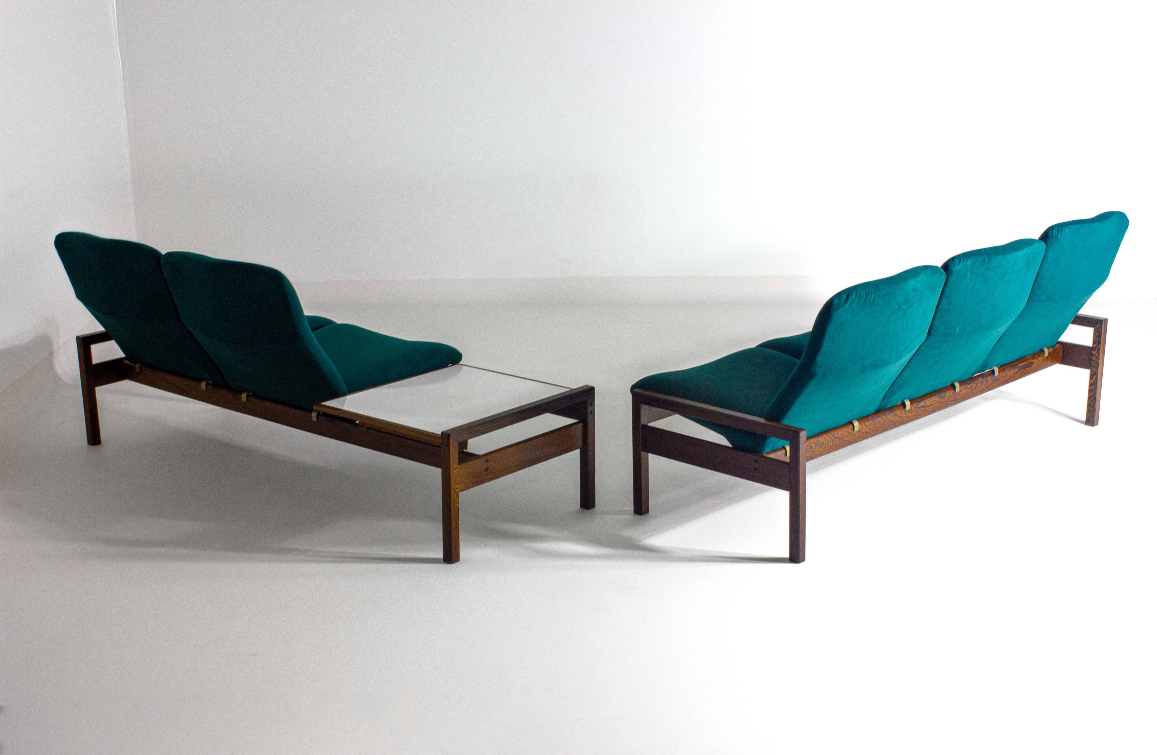 Rare mid-century sitting corner by Georges van Rijck, 1960s Belgium