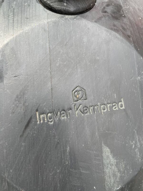 Original Ingvar Kamprad Habitat Tabouret noir et or 2 Pièces