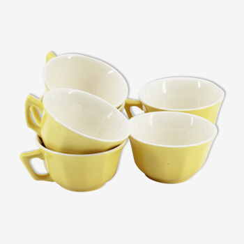 Lot de 6 tasses jaunes