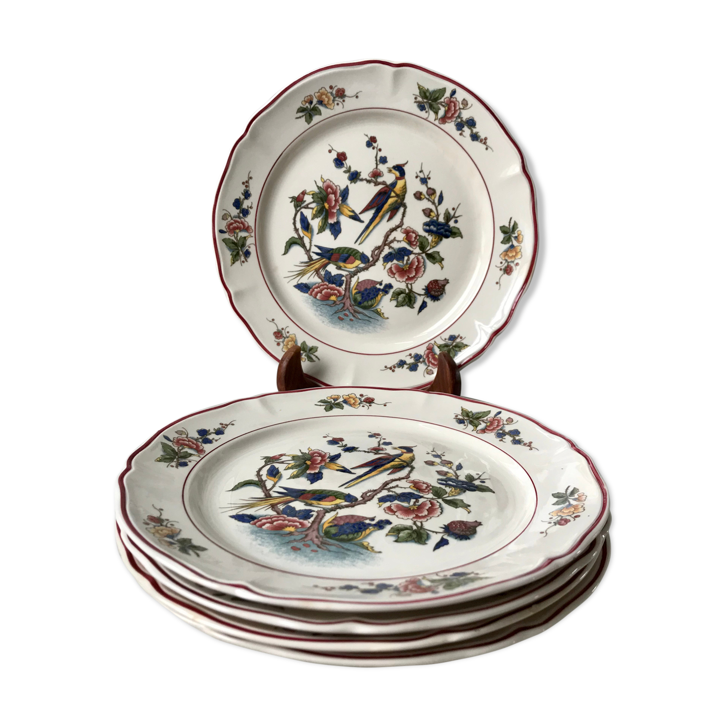 Set of 5 dessert plates Villeroy & Boch model Phoenix 50s-60s