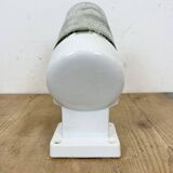 Vintage white porcelain wall light, 1960s