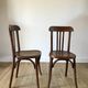 Set of 5 baumann bistro chairs in bent wood stamped xxth
