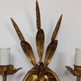 Pair of wheat ear wall lights