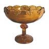Vintage amber glass standing cut