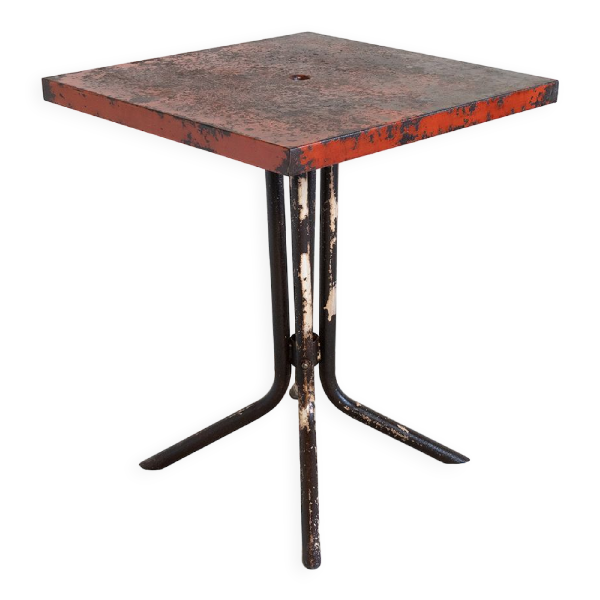 Metal bistro table Tolix circa 1950
