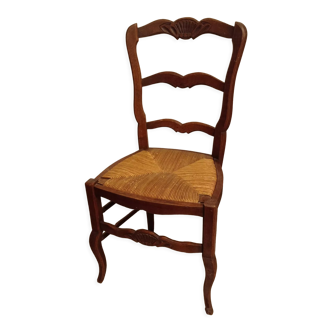 Chaise ancienne paillée